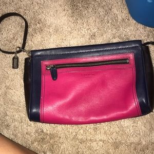 Coach leather clutch